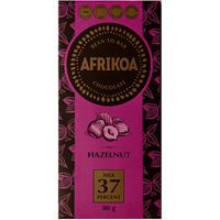 Afrikoa 37% Milk Chocolate with Hazelnut 80g